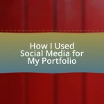 How I Used Social Media for My Portfolio