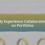 My Experience Collaborating on Portfolios