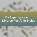 My Experience with Diverse Portfolio Styles