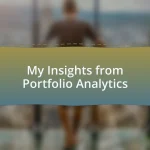 My Insights from Portfolio Analytics