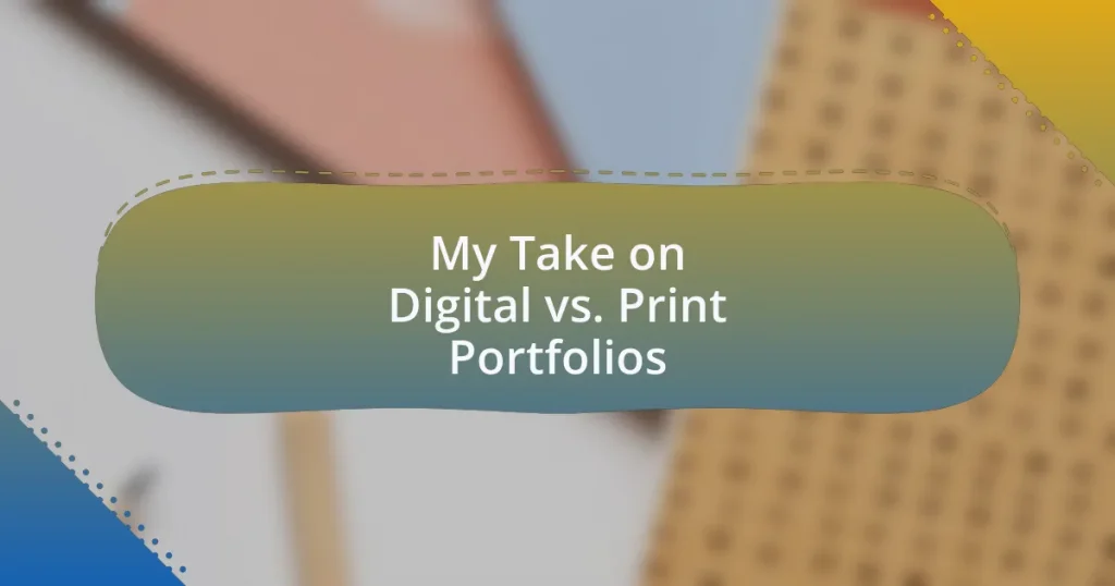 My Take on Digital vs. Print Portfolios